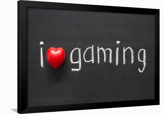 Love Gaming-Yury Zap-Framed Art Print