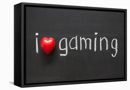 Love Gaming-Yury Zap-Framed Stretched Canvas