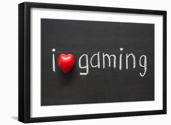 Love Gaming-Yury Zap-Framed Art Print