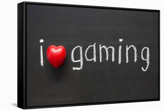 Love Gaming-Yury Zap-Framed Stretched Canvas