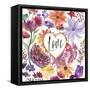 Love Garden-Lora Gold-Framed Stretched Canvas