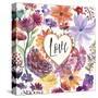 Love Garden-Lora Gold-Stretched Canvas