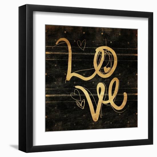 Love Gold-Enrique Rodriguez Jr.-Framed Art Print