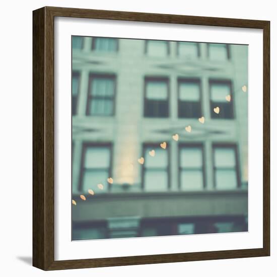 Love Hearts in the Street-Myan Soffia-Framed Photographic Print