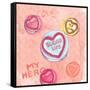 Love Hearts-Anna Platts-Framed Stretched Canvas