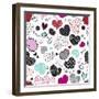 Love Hearts-Joanne Paynter Design-Framed Giclee Print