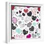 Love Hearts-Joanne Paynter Design-Framed Giclee Print