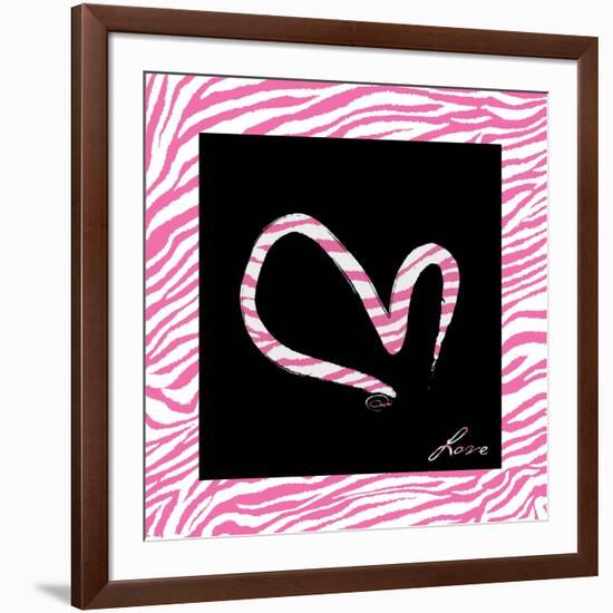 Love Hot Pink-OnRei-Framed Art Print