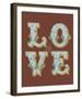 Love I-The Vintage Collection-Framed Art Print