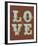 Love I-The Vintage Collection-Framed Art Print