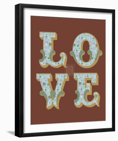 Love I-The Vintage Collection-Framed Art Print