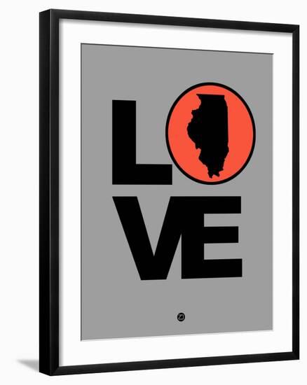 Love Illinois-NaxArt-Framed Art Print