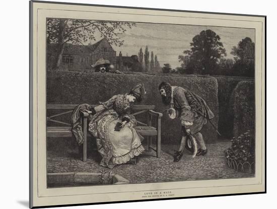 Love in a Maze-George Adolphus Storey-Mounted Giclee Print