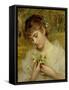 Love in a Mist-Sophie Anderson-Framed Stretched Canvas