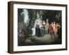 Love in French Theatre-Jean-Antoine Watteau-Framed Giclee Print