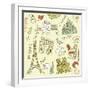 Love in Paris Doodles-Alisa Foytik-Framed Art Print