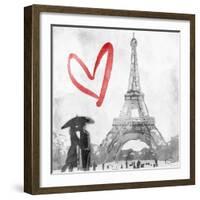 Love In Paris-OnRei-Framed Art Print