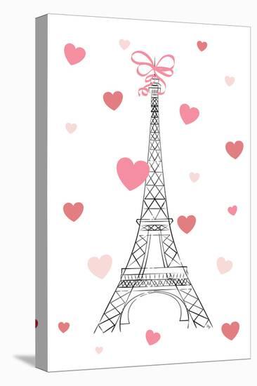 Love In Paris-Martina Pavlova-Stretched Canvas