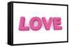 Love in Pink/Purple-PixBox-Framed Stretched Canvas