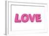 Love in Pink/Purple-PixBox-Framed Art Print