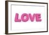 Love in Pink/Purple-PixBox-Framed Art Print