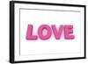 Love in Pink/Purple-PixBox-Framed Art Print