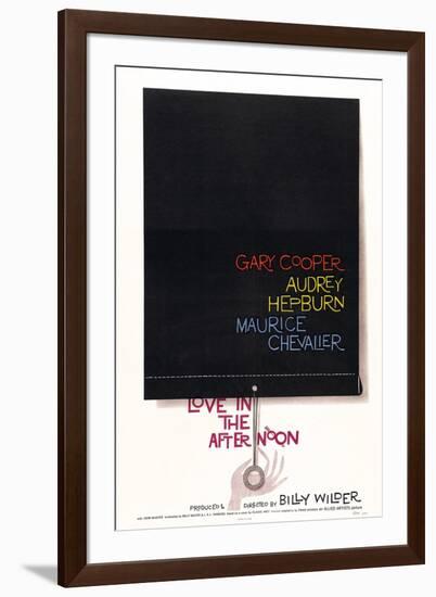 Love In the Afternoon, 1957, Directed by Billy Wilder-null-Framed Giclee Print
