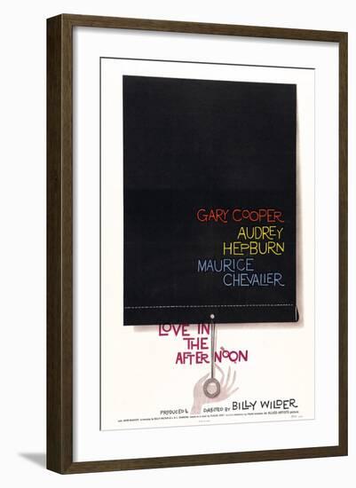 Love In the Afternoon, 1957, Directed by Billy Wilder-null-Framed Giclee Print