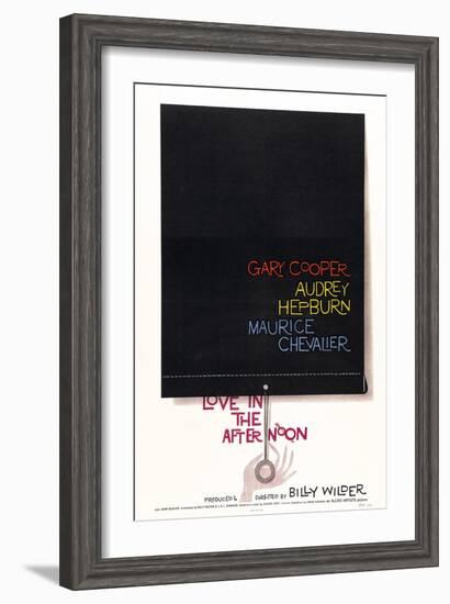 Love In the Afternoon, 1957, Directed by Billy Wilder-null-Framed Giclee Print