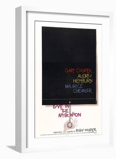 Love In the Afternoon, 1957, Directed by Billy Wilder-null-Framed Giclee Print