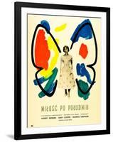 Love in the Afternoon, (AKA Milosc Po Poludniu), Polish Poster, Audrey Hepburn, 1957-null-Framed Art Print