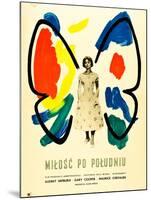 Love in the Afternoon, (AKA Milosc Po Poludniu), Polish Poster, Audrey Hepburn, 1957-null-Mounted Art Print