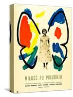 Love in the Afternoon, (AKA Milosc Po Poludniu), Polish Poster, Audrey Hepburn, 1957-null-Stretched Canvas