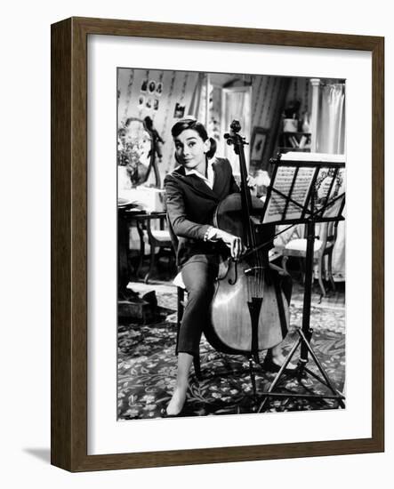 Love in the Afternoon, Audrey Hepburn, 1957-null-Framed Photo