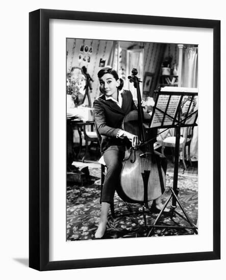 Love in the Afternoon, Audrey Hepburn, 1957-null-Framed Photo