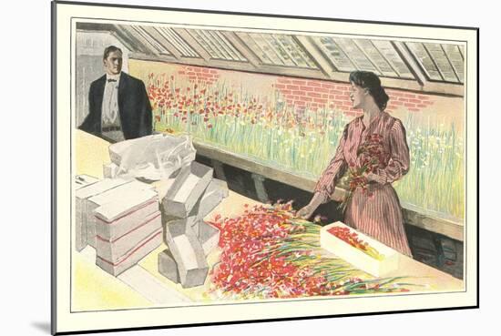 Love in the Flower Shop-null-Mounted Art Print