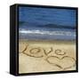 Love in the Sand-Kimberly Glover-Framed Stretched Canvas