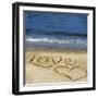 Love in the Sand-Kimberly Glover-Framed Photographic Print