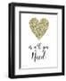 Love Is All You Need-B-Jean Plout-Framed Giclee Print