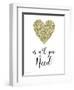 Love Is All You Need-B-Jean Plout-Framed Giclee Print