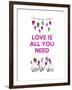 Love is all You Need-Fab Funky-Framed Art Print