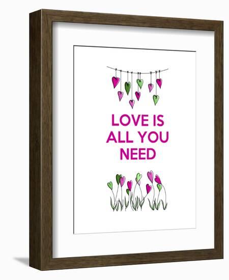 Love is all You Need-Fab Funky-Framed Art Print