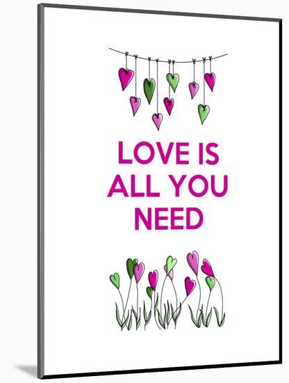 Love is all You Need-Fab Funky-Mounted Art Print