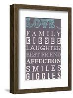 Love is Cool-Sasha Blake-Framed Giclee Print