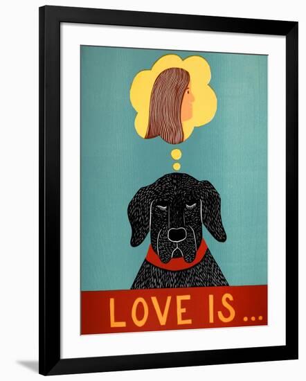 Love Is Dog Girl Black-Stephen Huneck-Framed Giclee Print