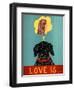 Love Is Dog Girl Black-Stephen Huneck-Framed Giclee Print