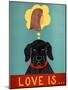 Love Is Dog Girl Black-Stephen Huneck-Mounted Giclee Print