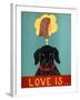 Love Is Dog Girl Black-Stephen Huneck-Framed Giclee Print