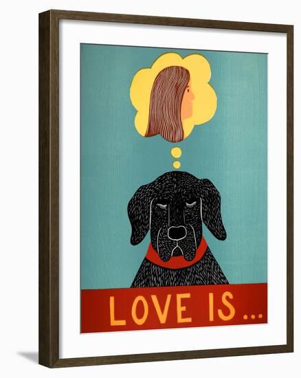 Love Is Dog Girl Black-Stephen Huneck-Framed Giclee Print