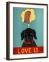 Love Is Dog Girl Black-Stephen Huneck-Framed Giclee Print